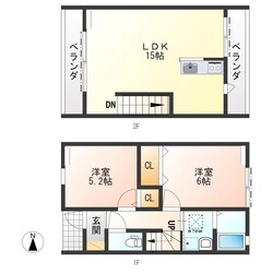 リアンハウスの物件間取画像